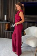 Jo Pleat Detail Tailored Trouser Wine