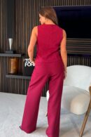 Jo Pleat Detail Tailored Trouser Wine