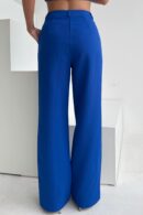 Jo Pleat Detail Tailored Trouser Royal Blue *NEW FIT*