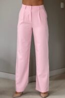 Jo Pleat Detail Tailored Trouser Pink