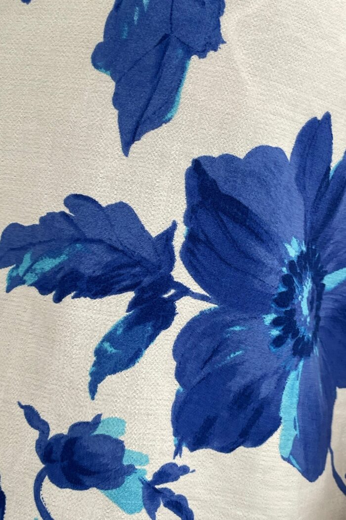 Analee Short Sleeve Shirt Blue Floral - Image 3