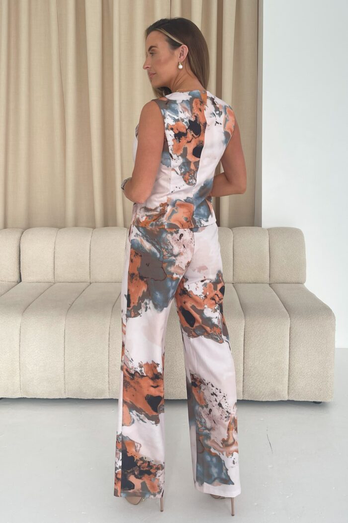 Bobbi Tailored Waistcoat Grey Marble - Image 5