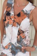 Bobbi Tailored Waistcoat Grey Marble