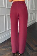 Jo Pleat Detail Tailored Trouser Berry